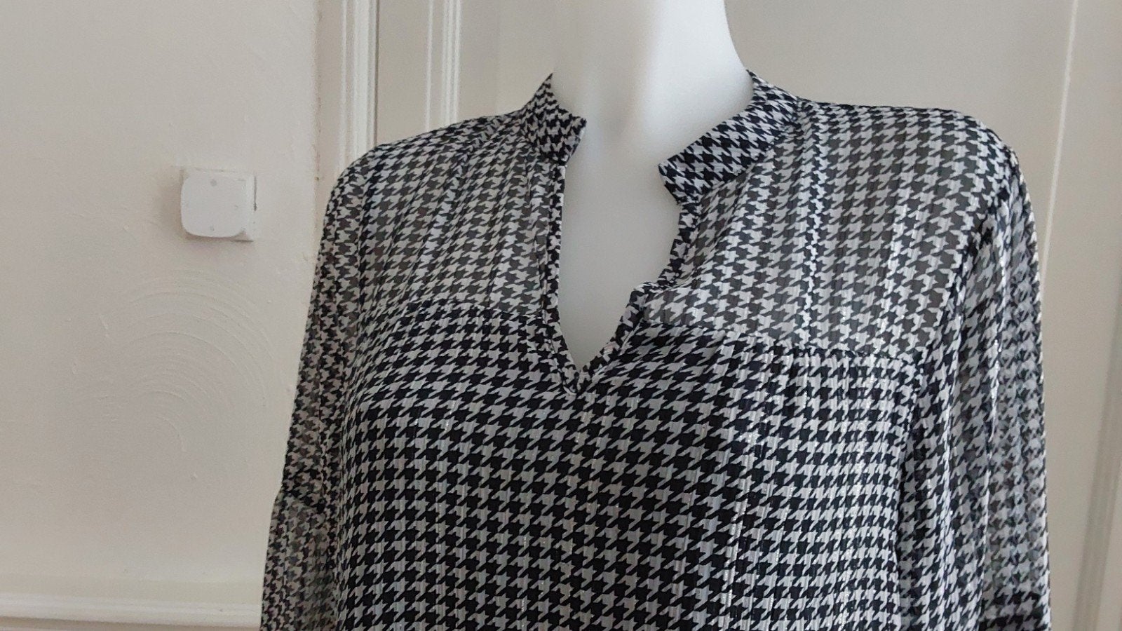 Leuke Tramontana top maat M - Zwart/Wit Pied-de-poule, Kleding | Dames, Maat 38/40 (M), Meerkleurig, Tramontana, Ophalen of Verzenden