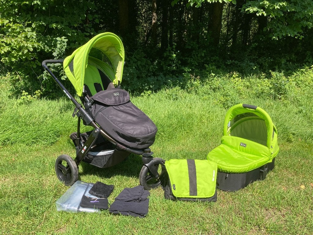 ABC Design Cobra kinderwagen lime groen, Gebruikt, Combiwagen, Met reiswieg, Ophalen