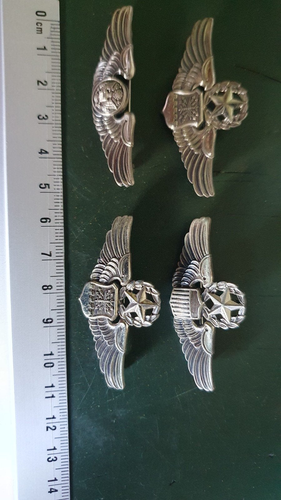 Set van 4 US Air Force wings voor overhemd, Ophalen of Verzenden, Luchtmacht, Amerika, Embleem of Badge