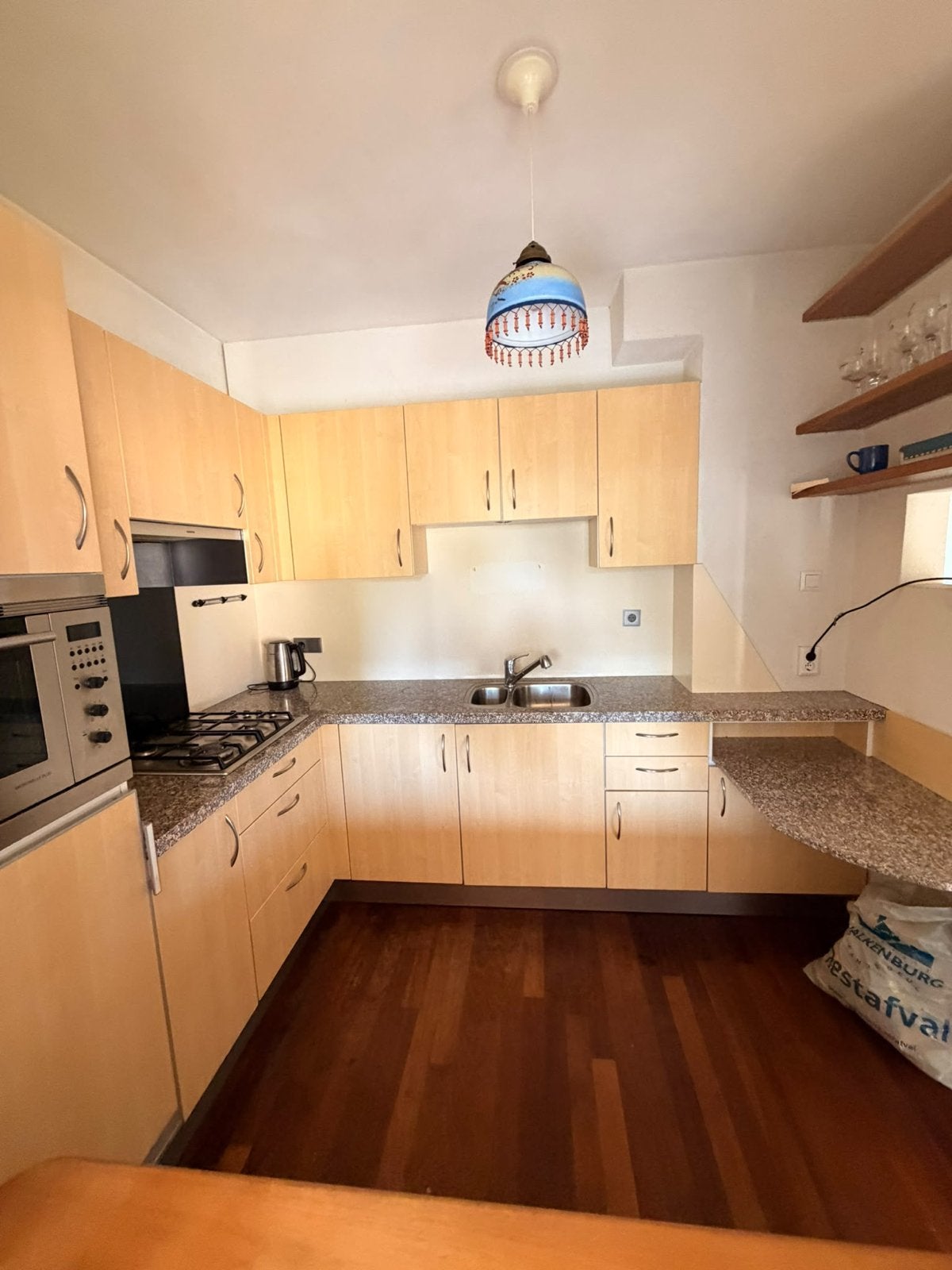 Complete keuken met koelkast en magnetron, Ophalen, Gebruikt, Overige kleuren, Hoekkeuken