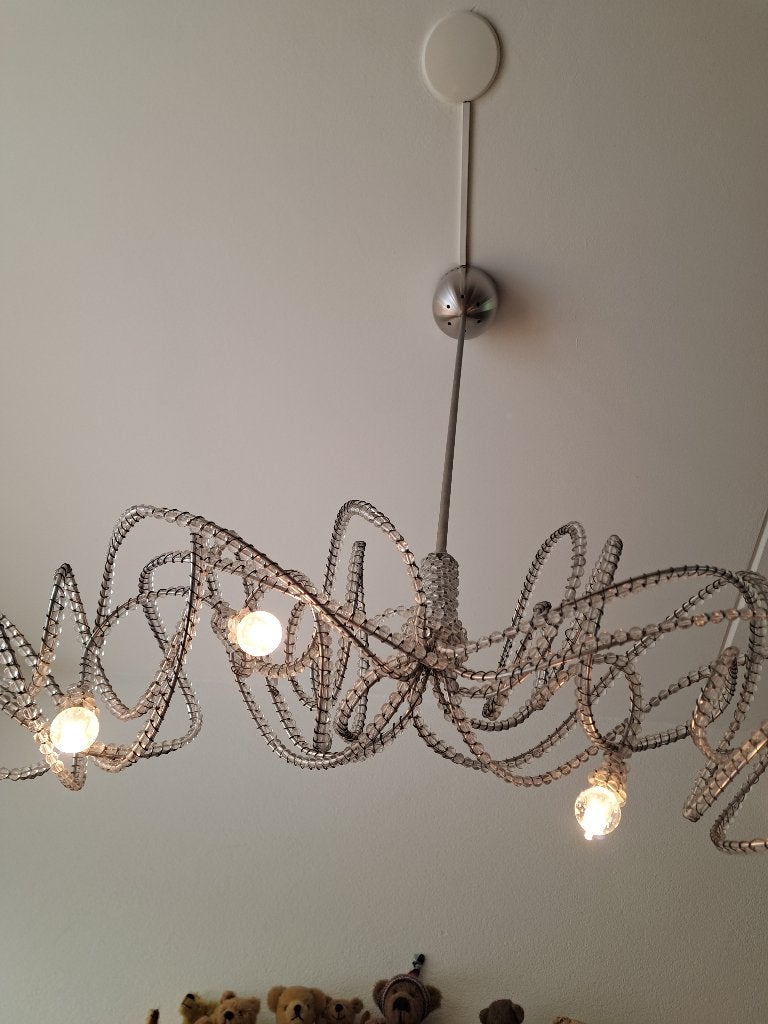 Harco Loor Design hanglamp halogeen, Ophalen, Gebruikt, Glas
