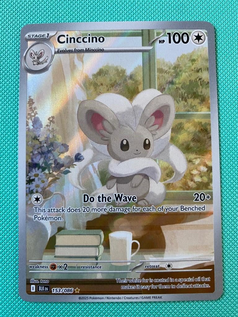 Cinccino 153/086 BLK, Ophalen of Verzenden, Nieuw, Losse kaart, Foil