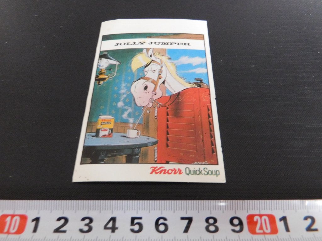 sticker strip jolly jumper lucky luke knorr quick soup, Ophalen, Zo goed als nieuw