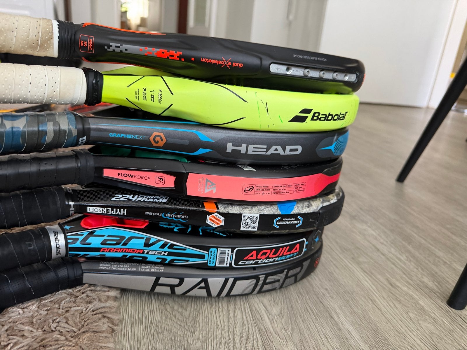 Diverse Padelrackets - Verschillende Merken en Condities, Ophalen of Verzenden, Gebruikt, Padelracket
