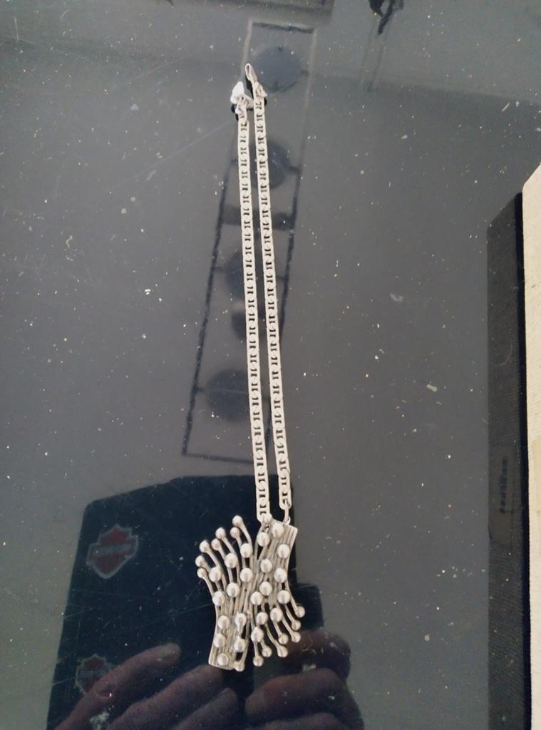 Design ketting en hanger, Sieraden, Tassen en Uiterlijk, Kettinghangers, Ophalen, Zilver, Overige materialen