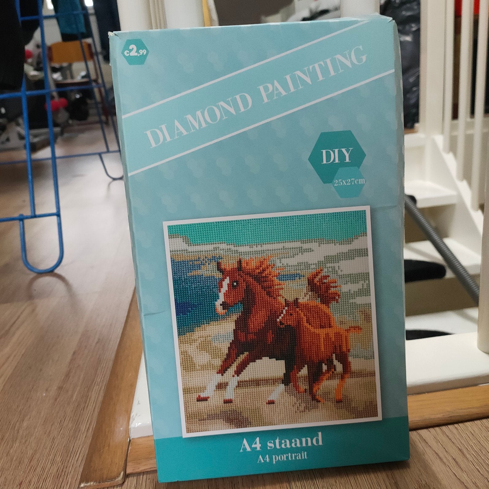 Nieuwe Diamond Painting van paarden., Ophalen of Verzenden, Nieuw, Knutselwerk