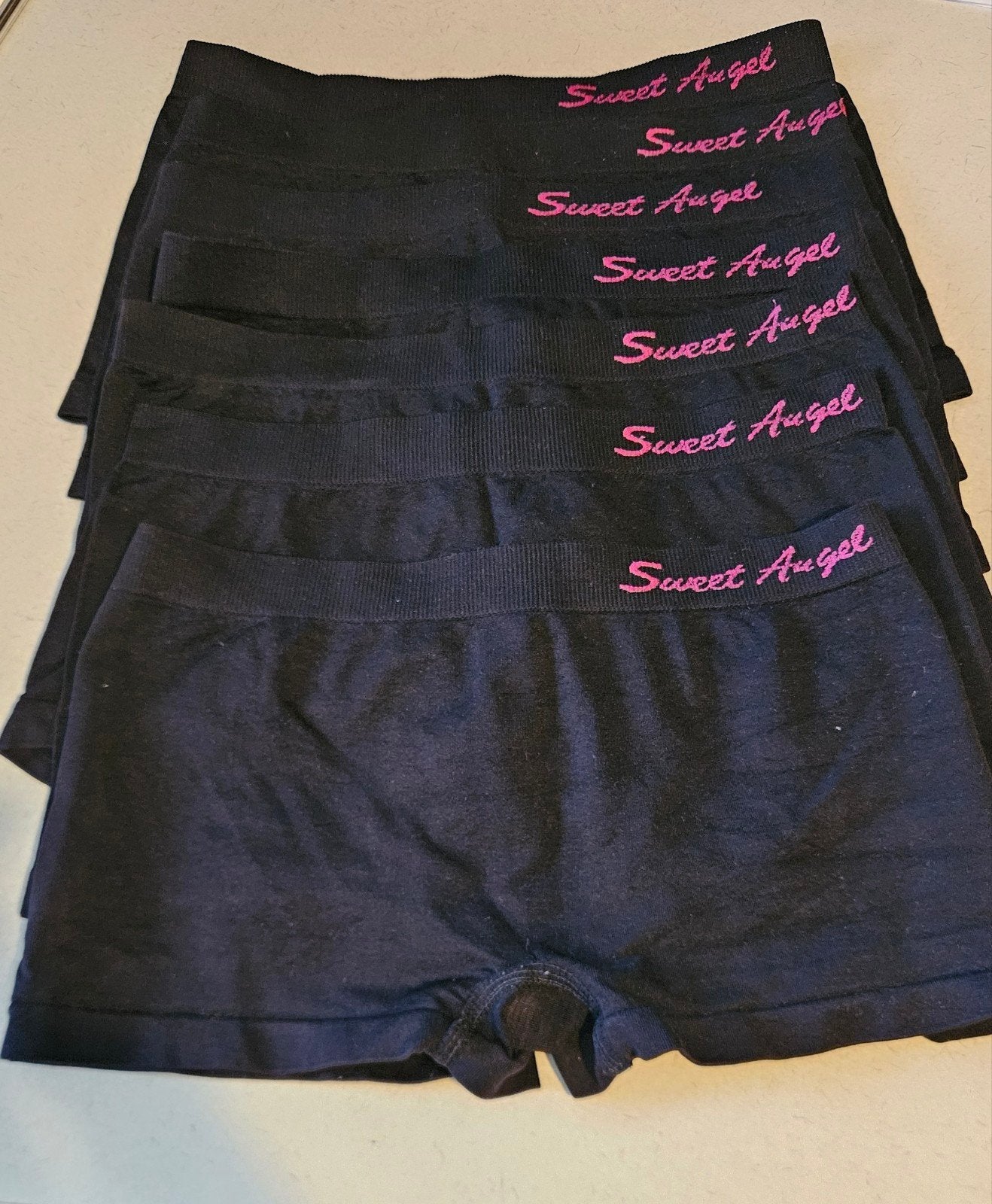 6 zwarte boxershorts Sweet Angel maat 10-14 jaar, Ophalen of Verzenden, Gebruikt, Sweet Angel, Meisje