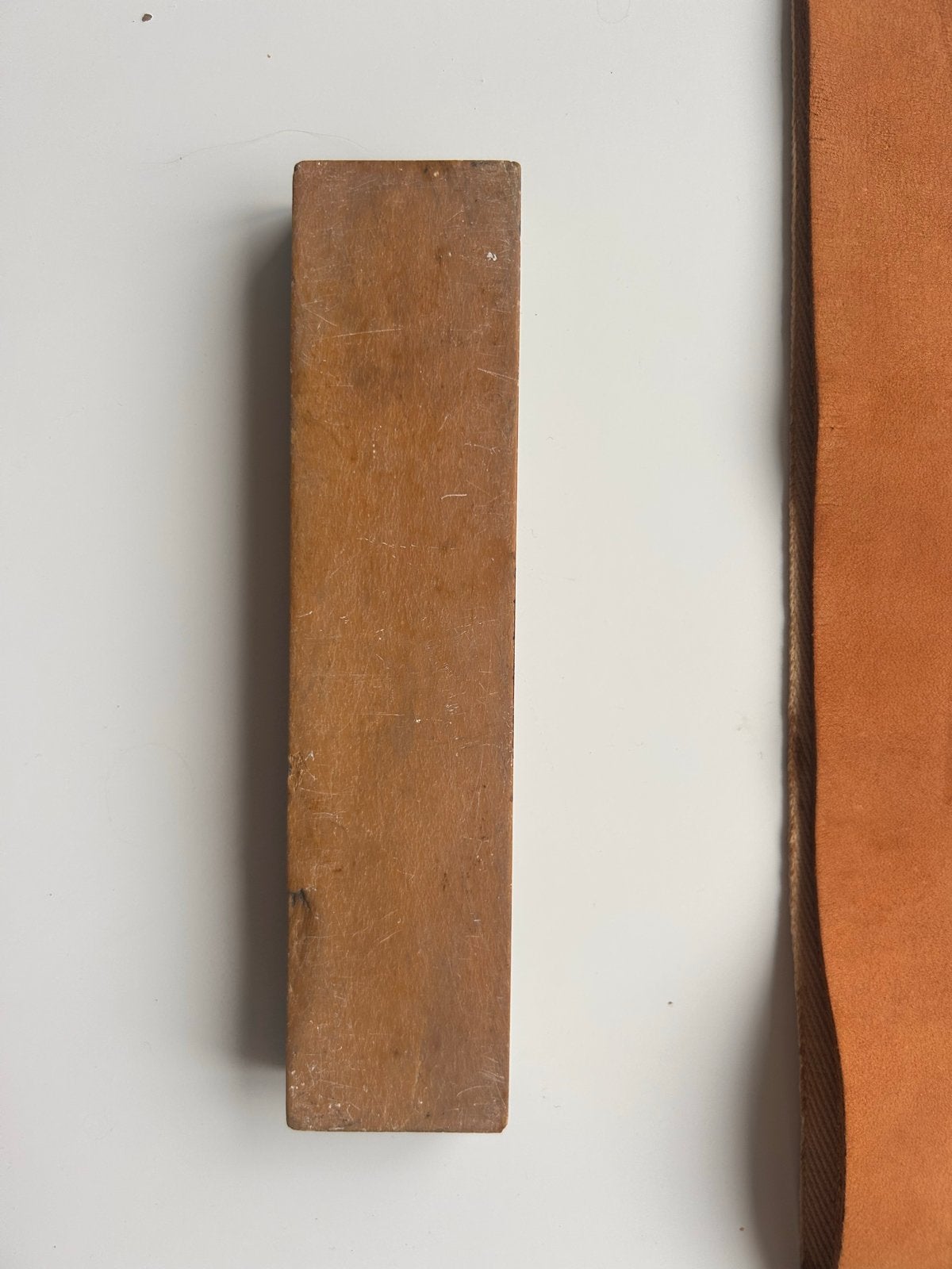 Vintage scheermes strop van The Frusia, Made in England, Antiek en Kunst, Ophalen of Verzenden