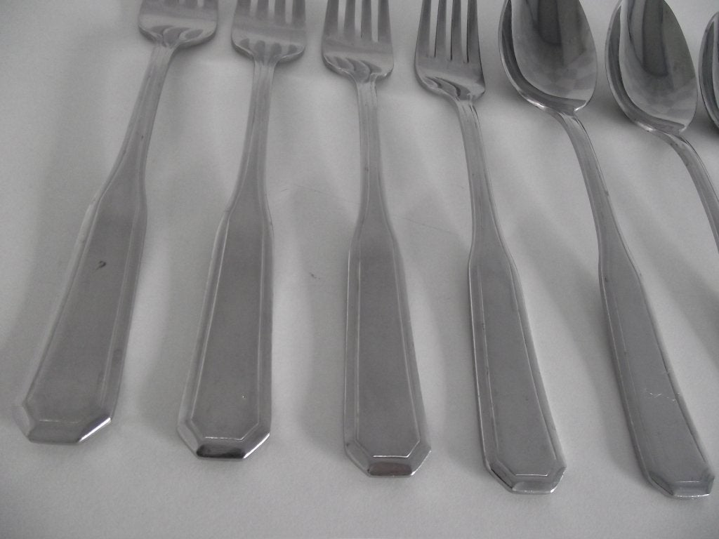 10 stuks vintage RVS Octo bestek Amefa stainless 1960 p st, Ophalen of Verzenden