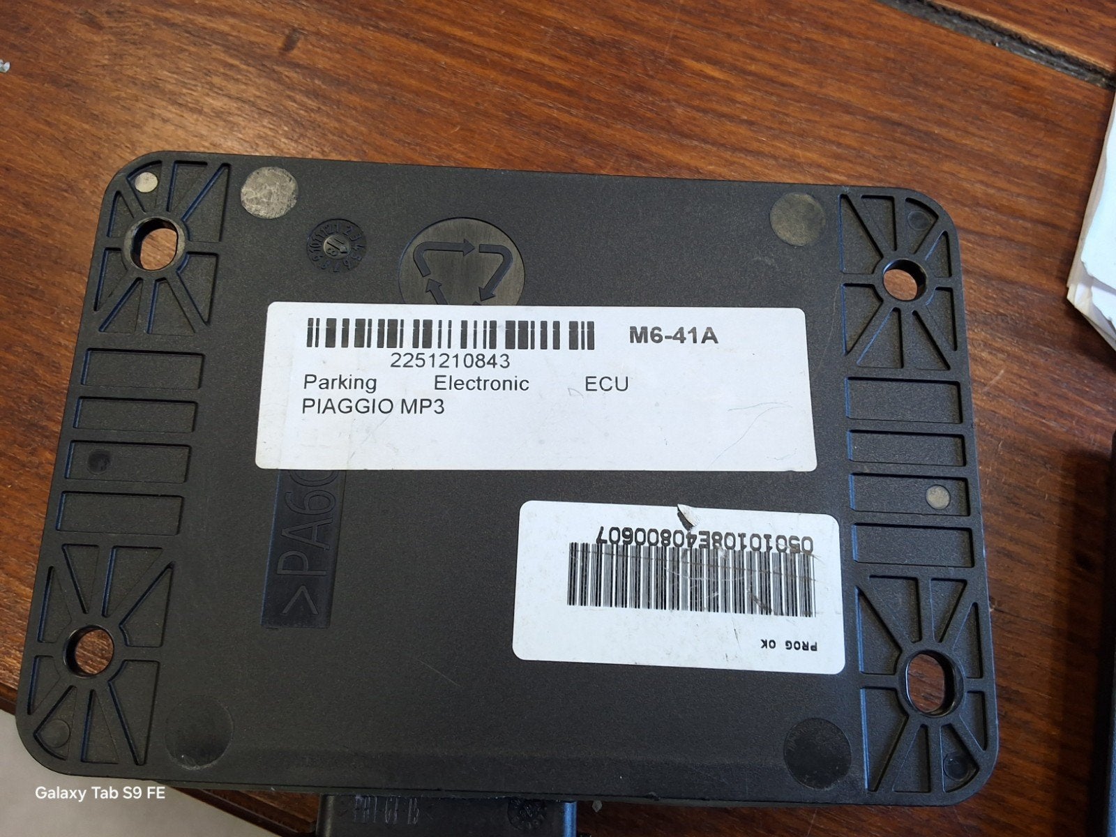 Piaggio MP3 Parking Electronic ECU M6-41A MTA CECA-X2