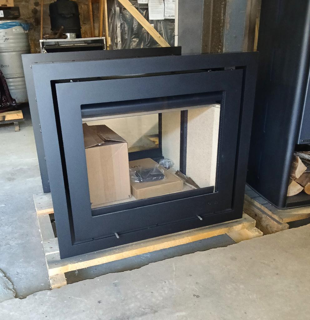 Zomerdeal Lotus Doorkijkhaard / Tunnelhaard type H570 T, Huis en Inrichting, Kachels, Ophalen of Verzenden, Inbouw, Hout, Nieuw