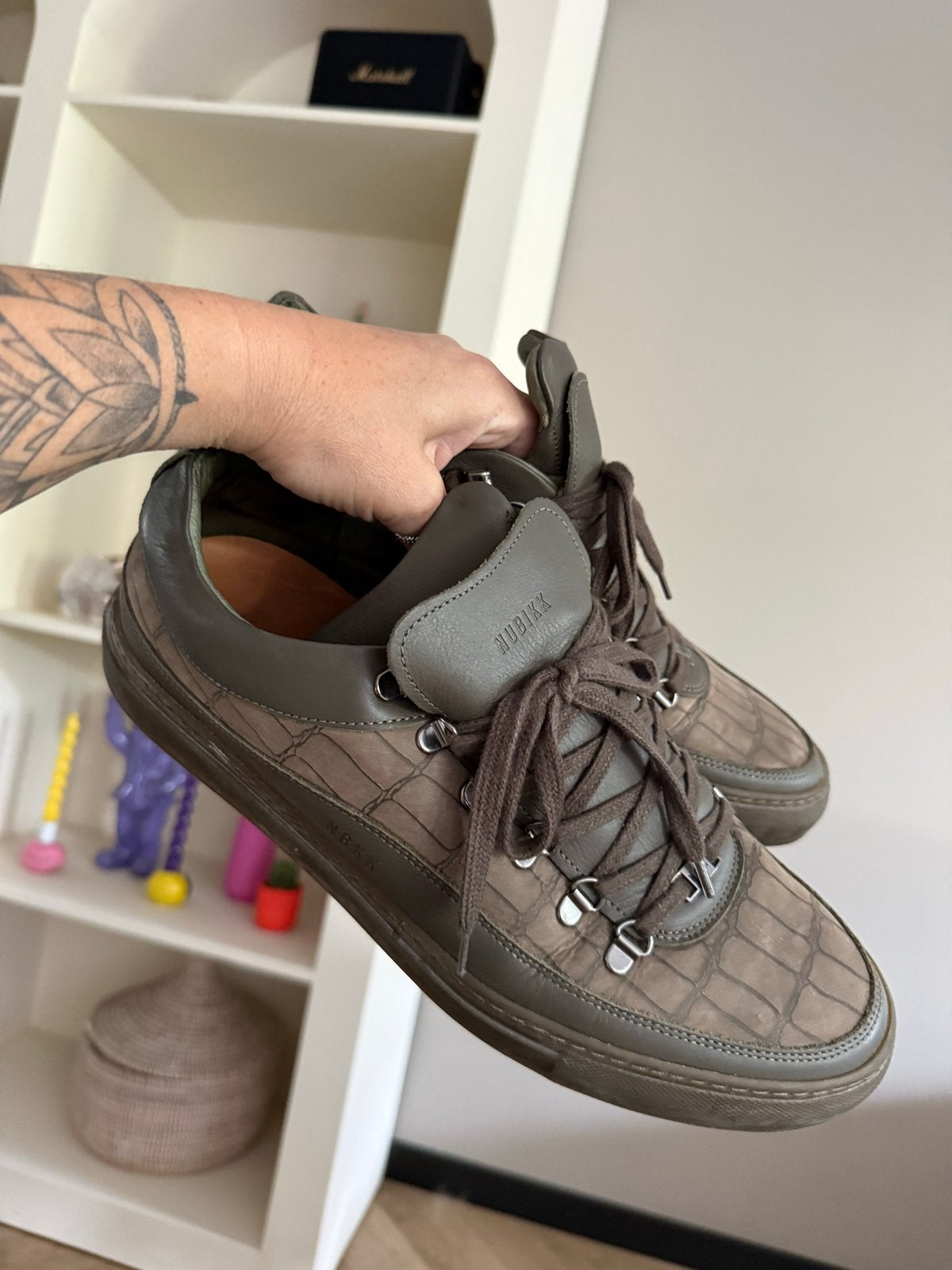 Nubikk sneakers maat 45 - Zo goed als nieuw, Ophalen of Verzenden, Zo goed als nieuw, Bruin, Sneakers of Gympen