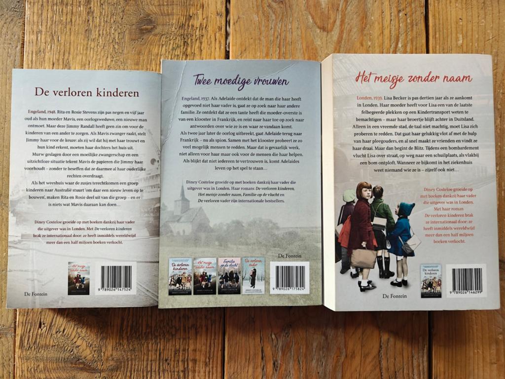 3 Oorlogs Romans van Diney Costeloe., Boeken, Ophalen of Verzenden, Zo goed als nieuw