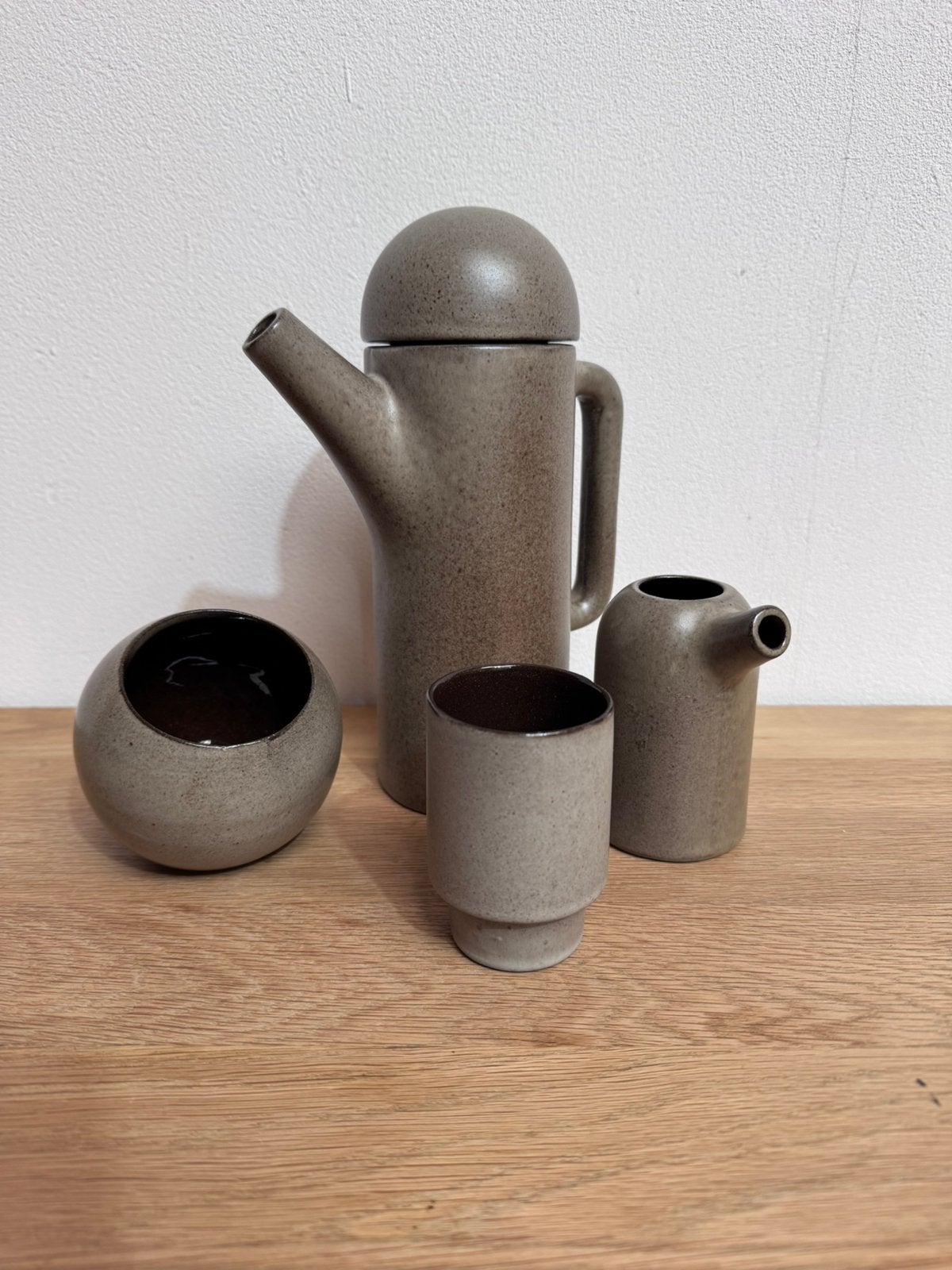 Vintage Cor Unum Mokka Servies (1973), Kan, Keramiek, Ophalen of Verzenden, Zo goed als nieuw