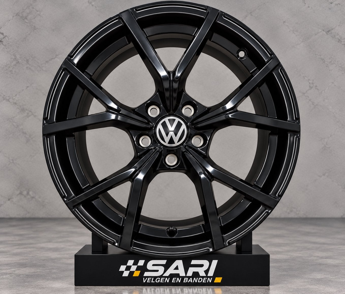 VOLKSWAGEN R-Line Look Velgen 17/18/19 Inch | Zwart | Nieuw, Auto-onderdelen, 18 inch, Nieuw, Ophalen of Verzenden, Zomerbanden