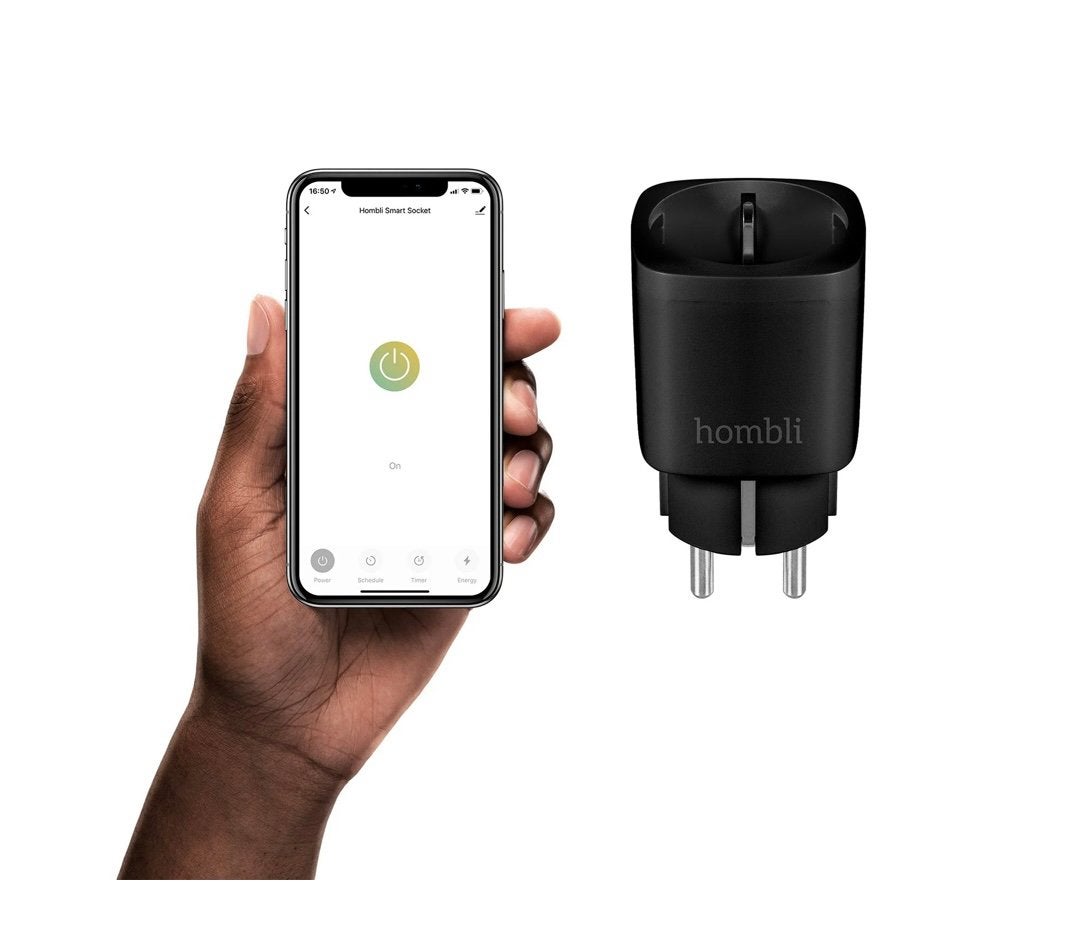 Hombli Smart Socket EU (zwart), Ophalen of Verzenden, Zo goed als nieuw, Stekker