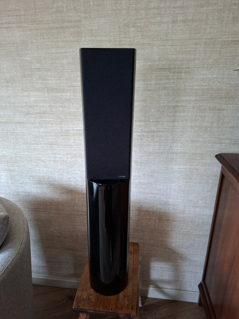 Twee boxen merk VOX TANGA, Vloerstaande luidspreker, Zo goed als nieuw, 60 tot 120 watt, Ophalen