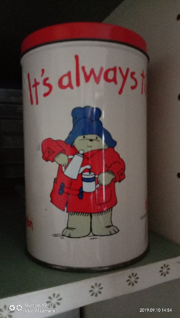 blik Time for Coffee Beertje paddington, Verzamelen, Ophalen of Verzenden, Zo goed als nieuw, Overige