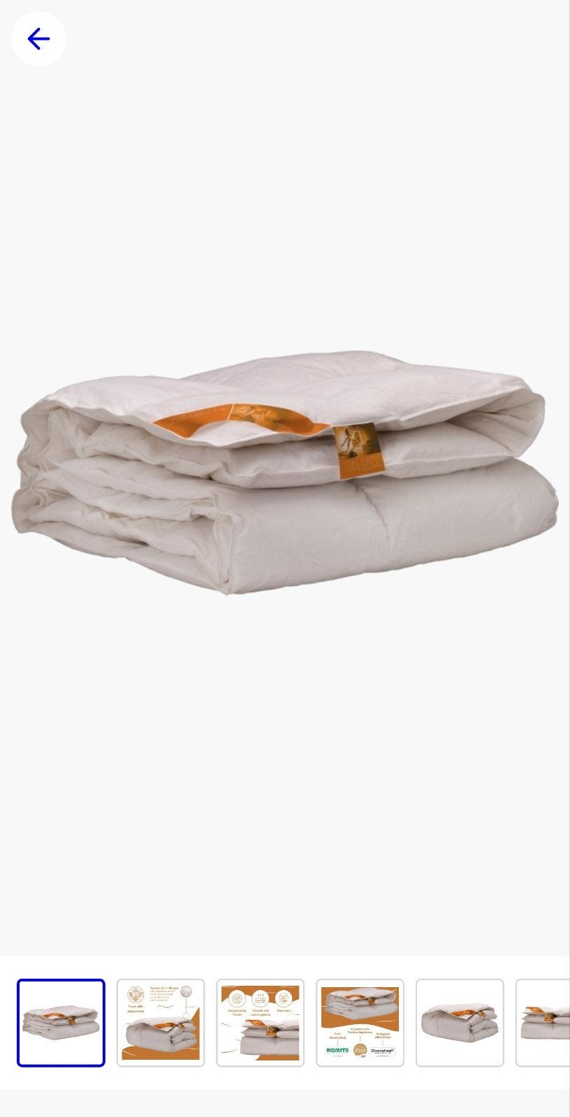 Ten Cate 15/85E All Year Dekbed met dons - 240x200 cm - 15%, Wit, Katoen, Ophalen of Verzenden, Deken of Dekbed