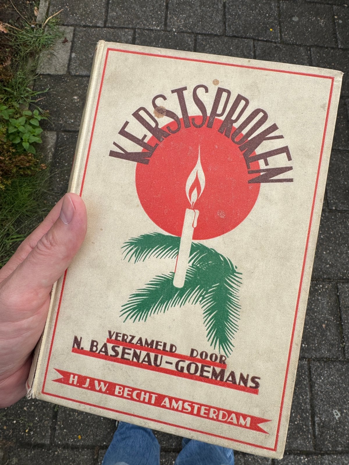Vintage Kerstsproken – N. Basenau-Goemans, Ophalen of Verzenden, Zo goed als nieuw, Reclame