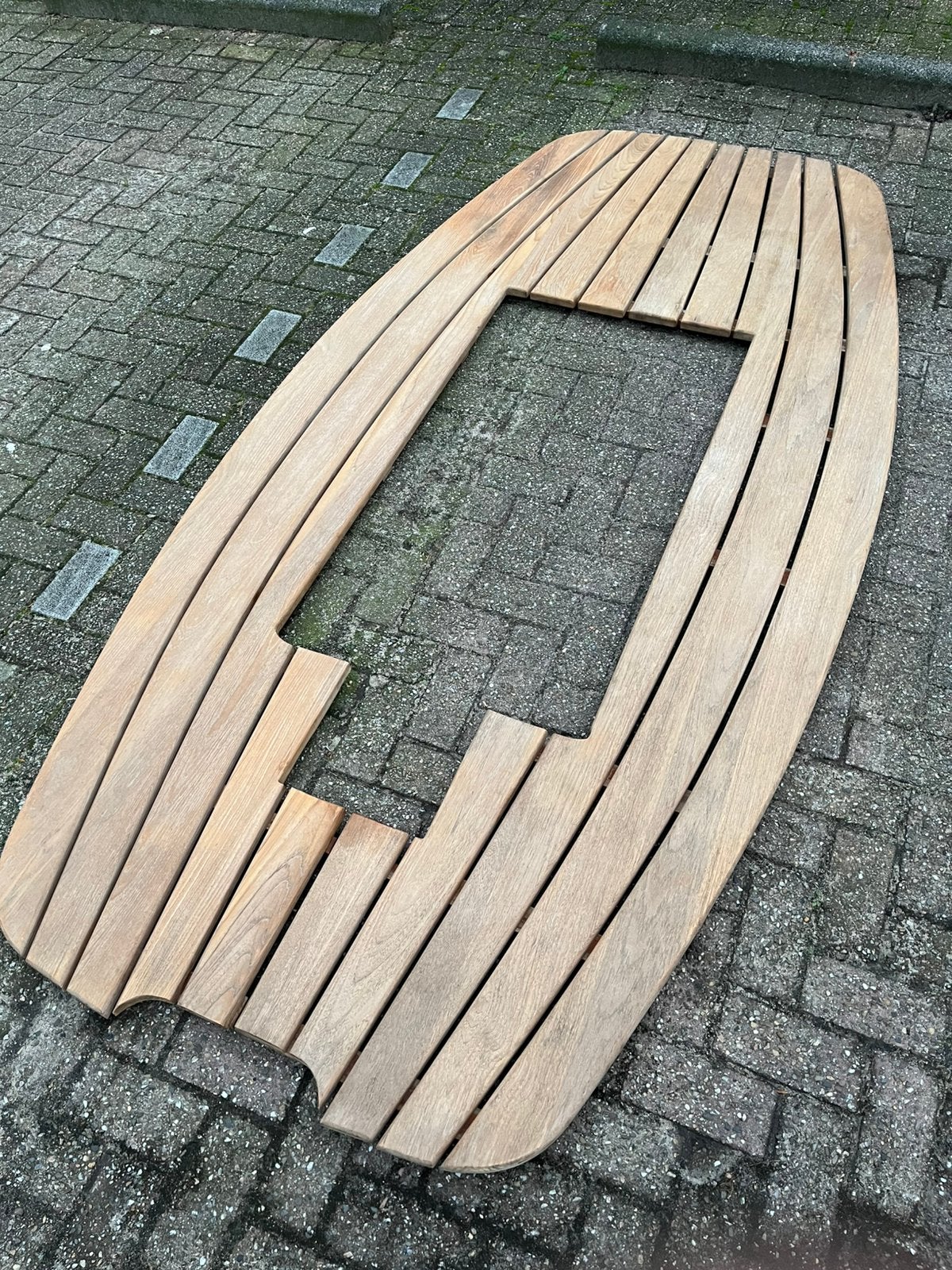 Teak houten vloer sloep Arie Wiegmans 21, Ophalen, Zo goed als nieuw, Zeilboot of Motorboot