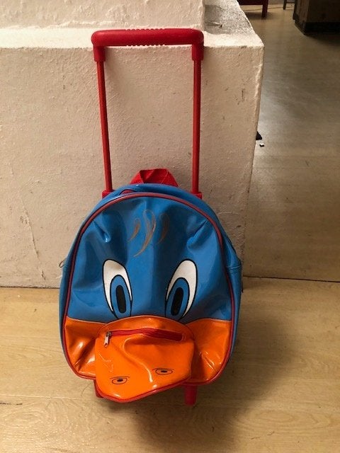 kinder reis rolkoffer, Ophalen, Hard kunststof, Minder dan 50 cm, Zo goed als nieuw