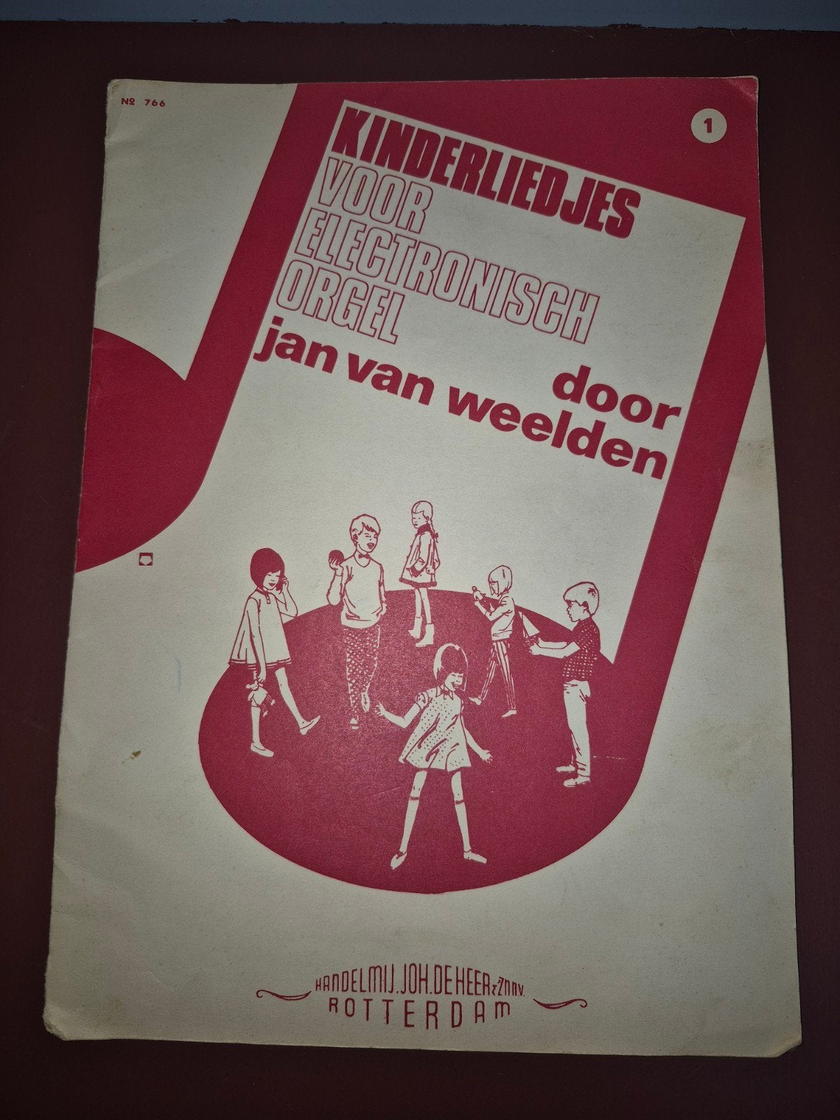 Kinderliedjes voor Elektronisch Orgel - Jan van Weelden, Orgel, Gebruikt, Overige genres, Les of Cursus
