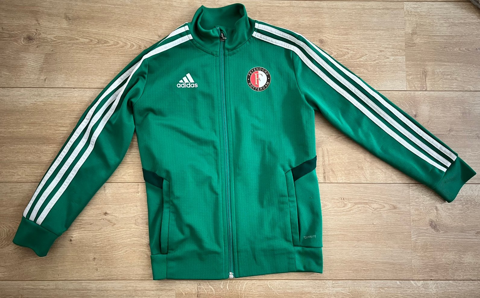 Adidas vest Feyenoord Rotterdam maat 128, Ophalen of Verzenden, Gebruikt, Jongen of Meisje, Trui of Vest