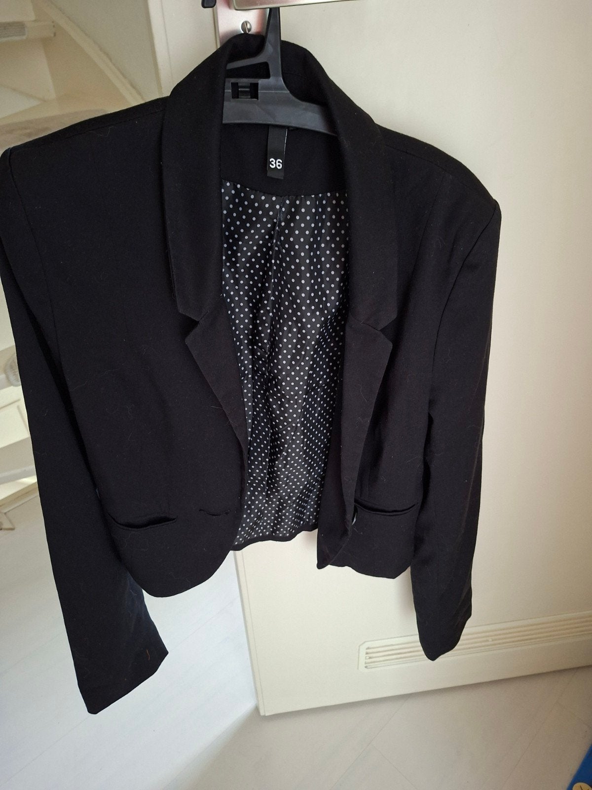 zwarte blazer dames s H&M, Ophalen, H&M, Zwart, Maat 36 (S)
