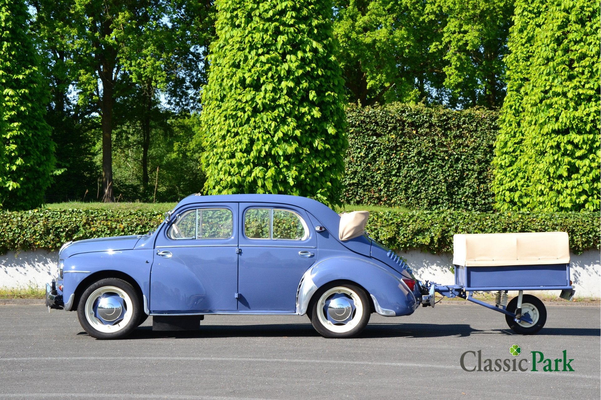 Renault 4CV Découvrable & remorque monoroue Erde (bj 1954), foto 2