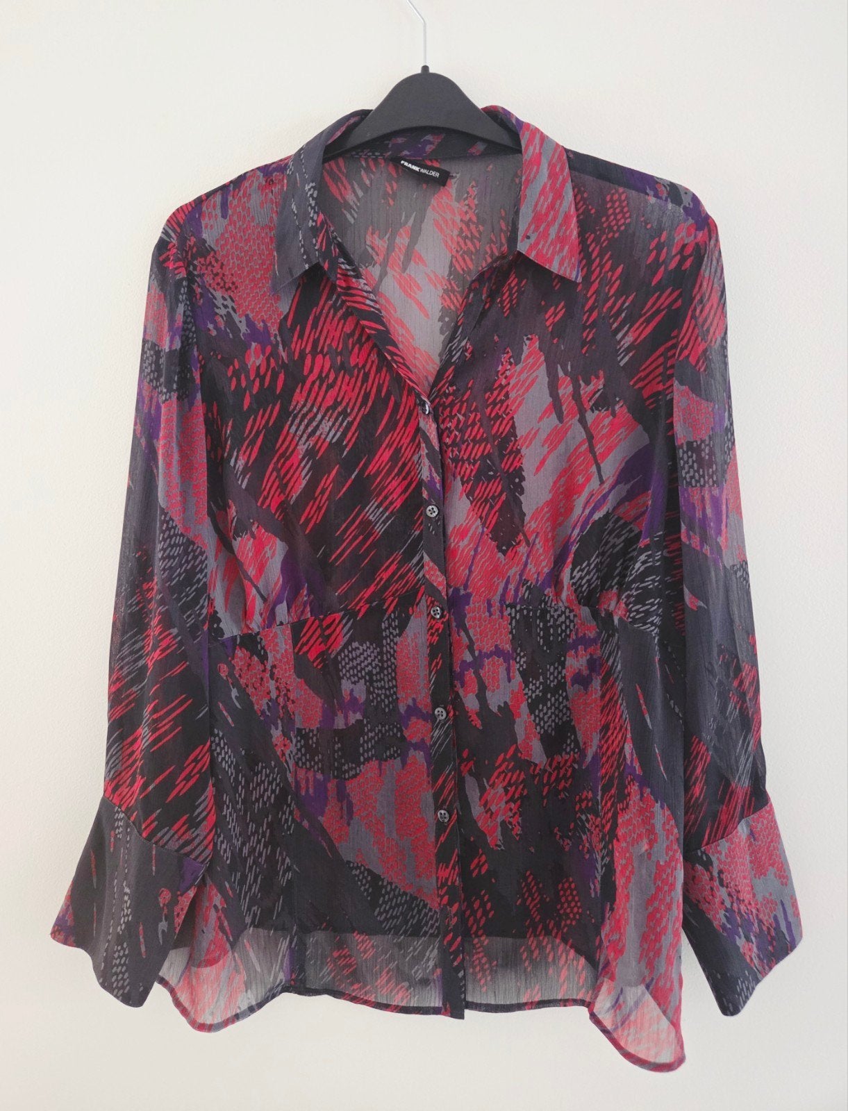 Frank Walder BLOUSE, maat 50, zo goed als nieuw, Meerkleurig, Blouse of Tuniek, Ophalen of Verzenden, Zo goed als nieuw