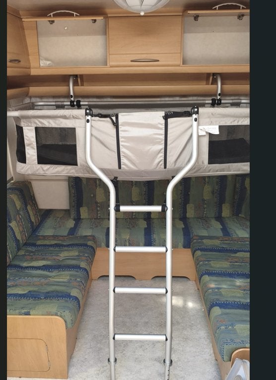 UWIS Caravanbed – opklapbaar hangbed voor caravan, Caravans en Kamperen, Ophalen, Zo goed als nieuw