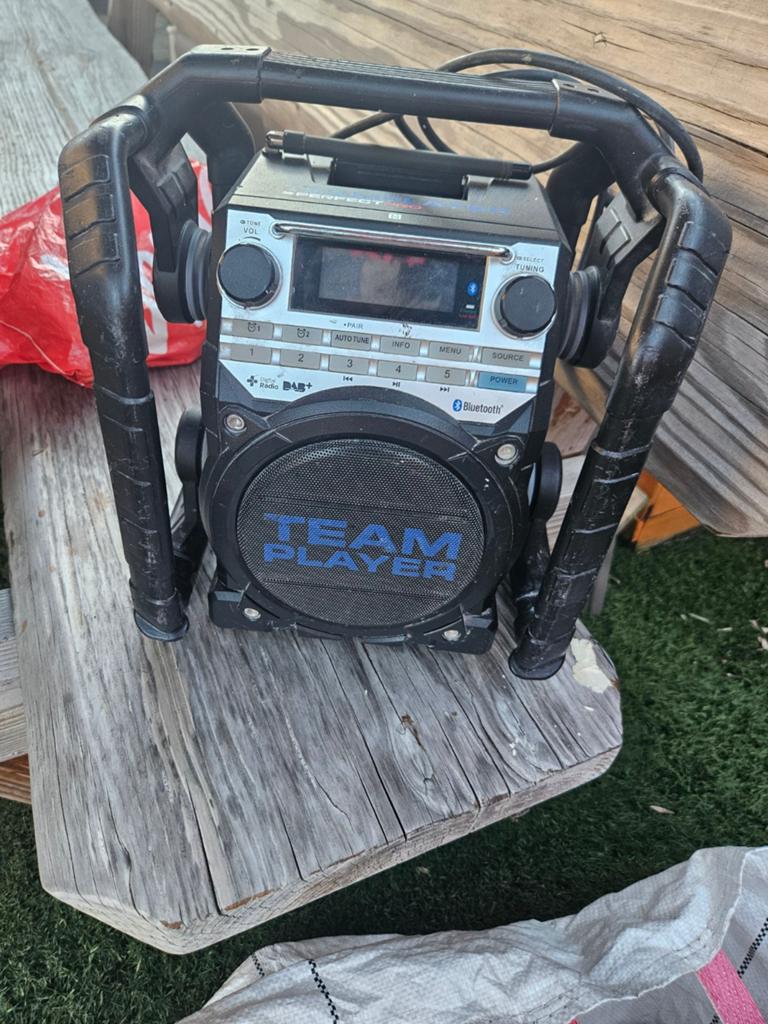 PerfectPro TeamPlayer bouwradio - Batterij defect, Ophalen, Gebruikt, Bouwradio