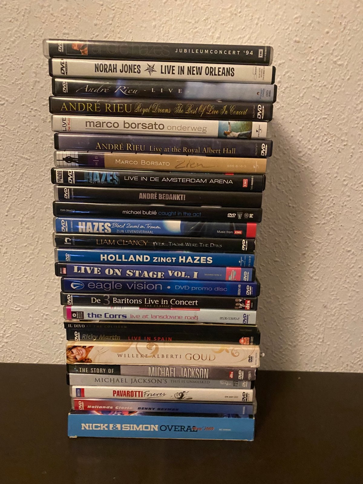 Stapeltje muziek DVD’s, Alle leeftijden, Ophalen of Verzenden, Zo goed als nieuw