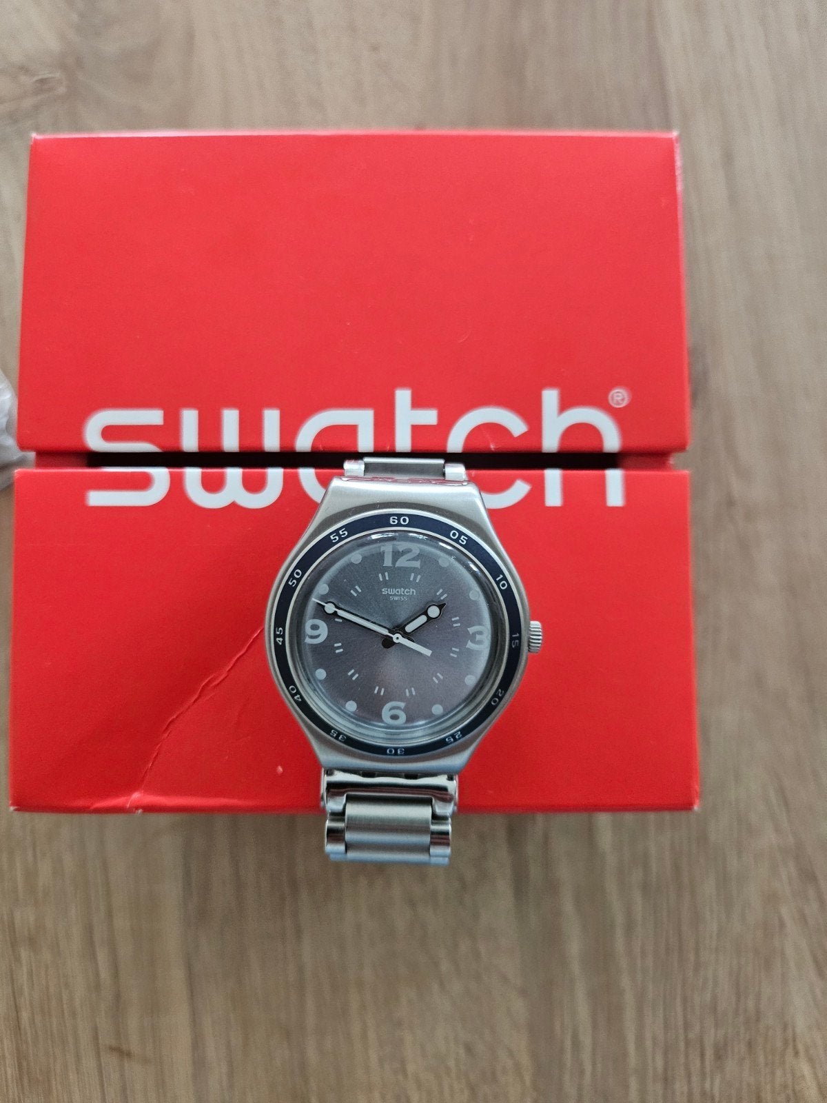 Swatch Irony Spicetery - Zo goed als nieuw,nieuwe batterij, Staal, Staal, Polshorloge, Swatch