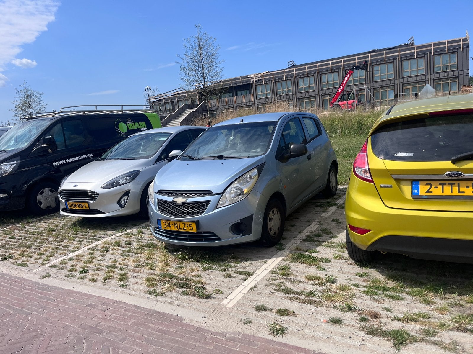 Chevrolet Spark 1.0 2010 Blauw. Apk verlopen, Auto's, Voorwielaandrijving, 839 kg, Stof, 4 cilinders