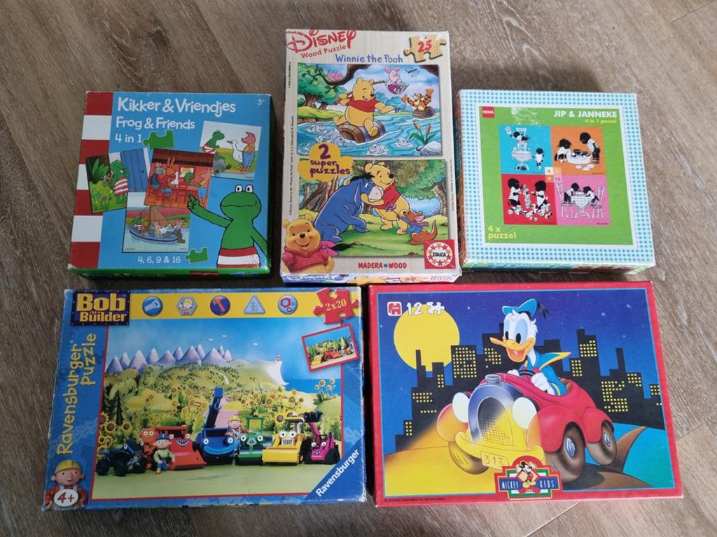 Puzzels 5x, Ophalen of Verzenden, Gebruikt