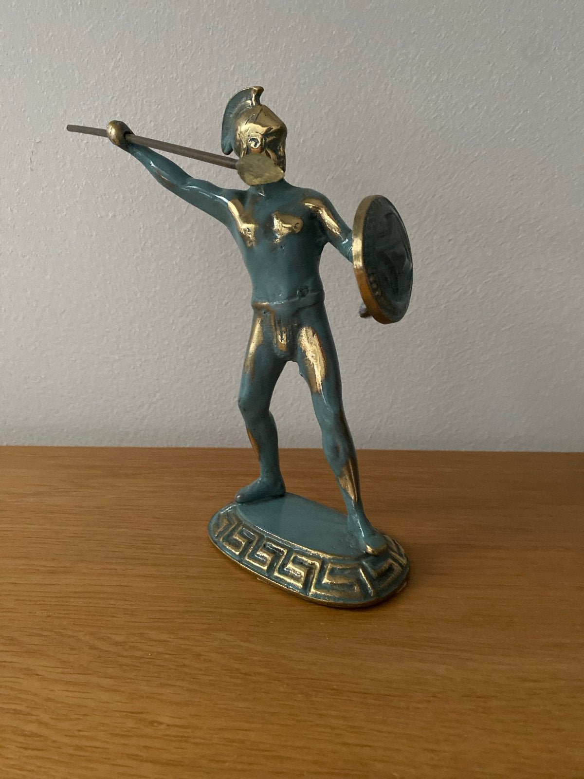 Brons Griekse Krijger Beeld  17cm hoog, Antiek en Kunst, Ophalen of Verzenden
