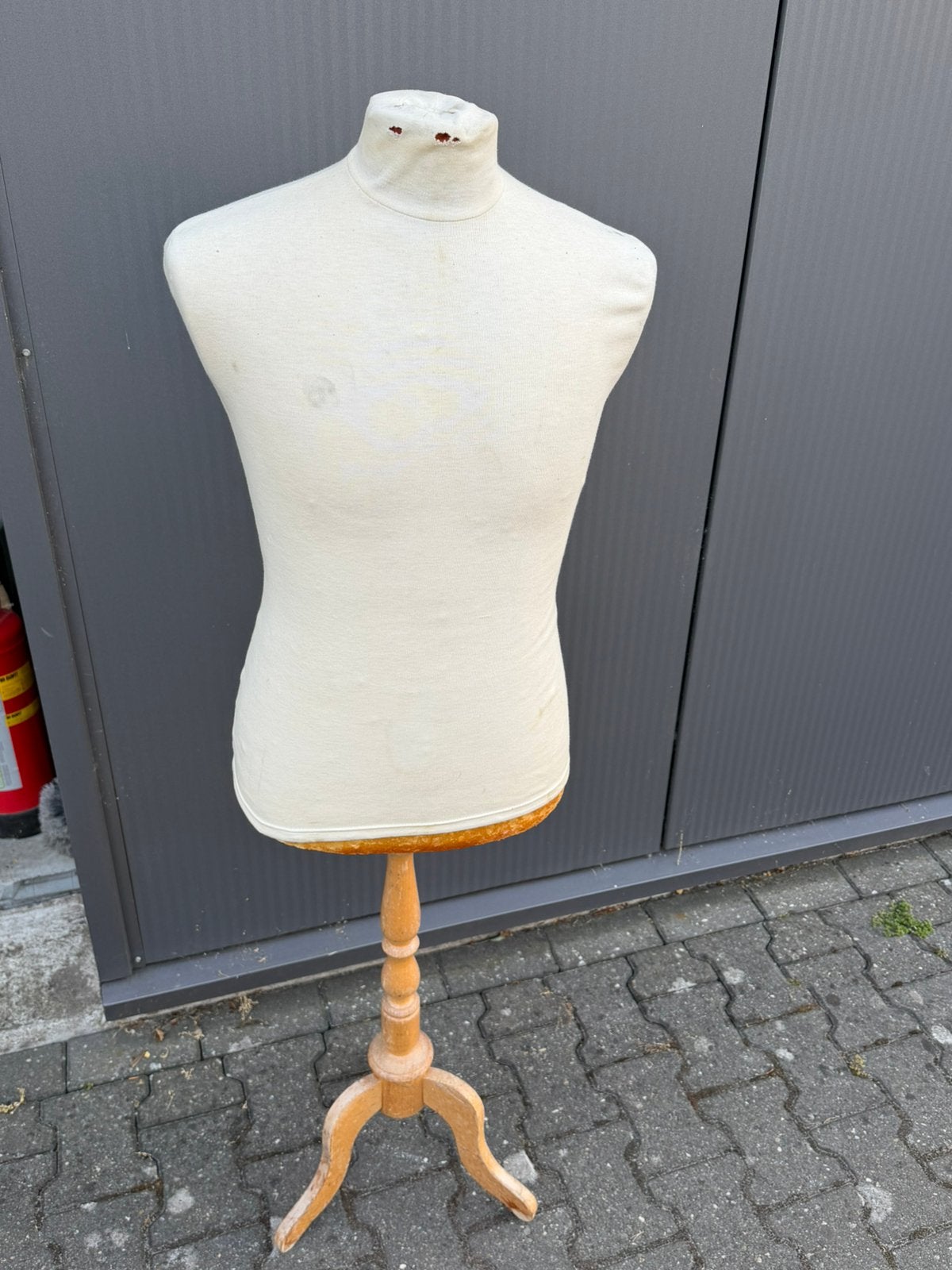 Mannentorso op houten standaard, Ophalen, Zo goed als nieuw, Pop