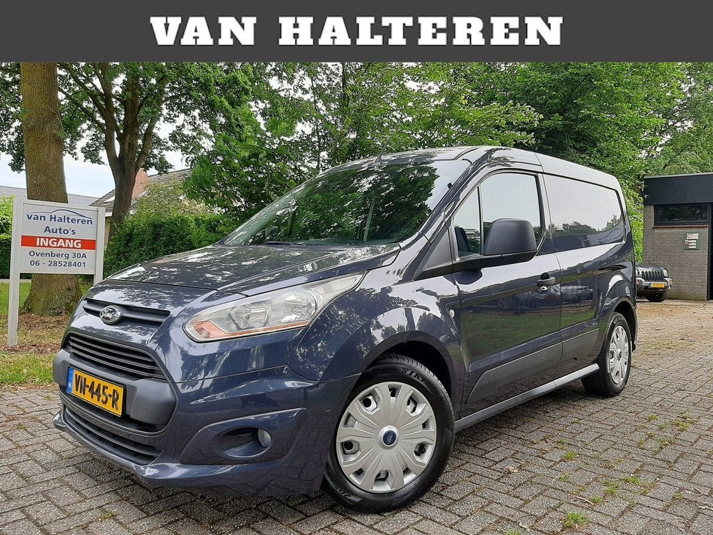 Ford Transit Connect 1.6 TDCI L1 Airco 3-Persoons Marge, Auto's, Voorwielaandrijving, Euro 5, Stof, Gebruikt