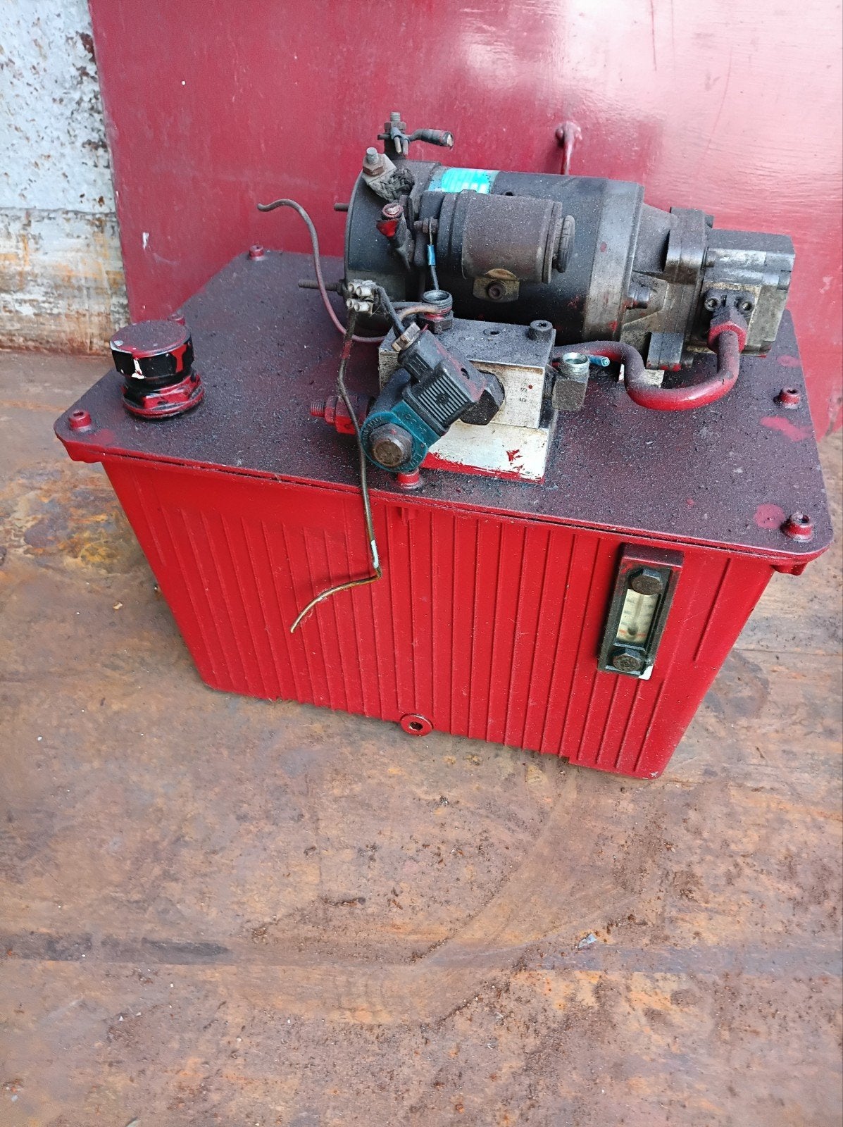 Hydraulische aggregaat met 24V DC motor, Ophalen of Verzenden, Gebruikt