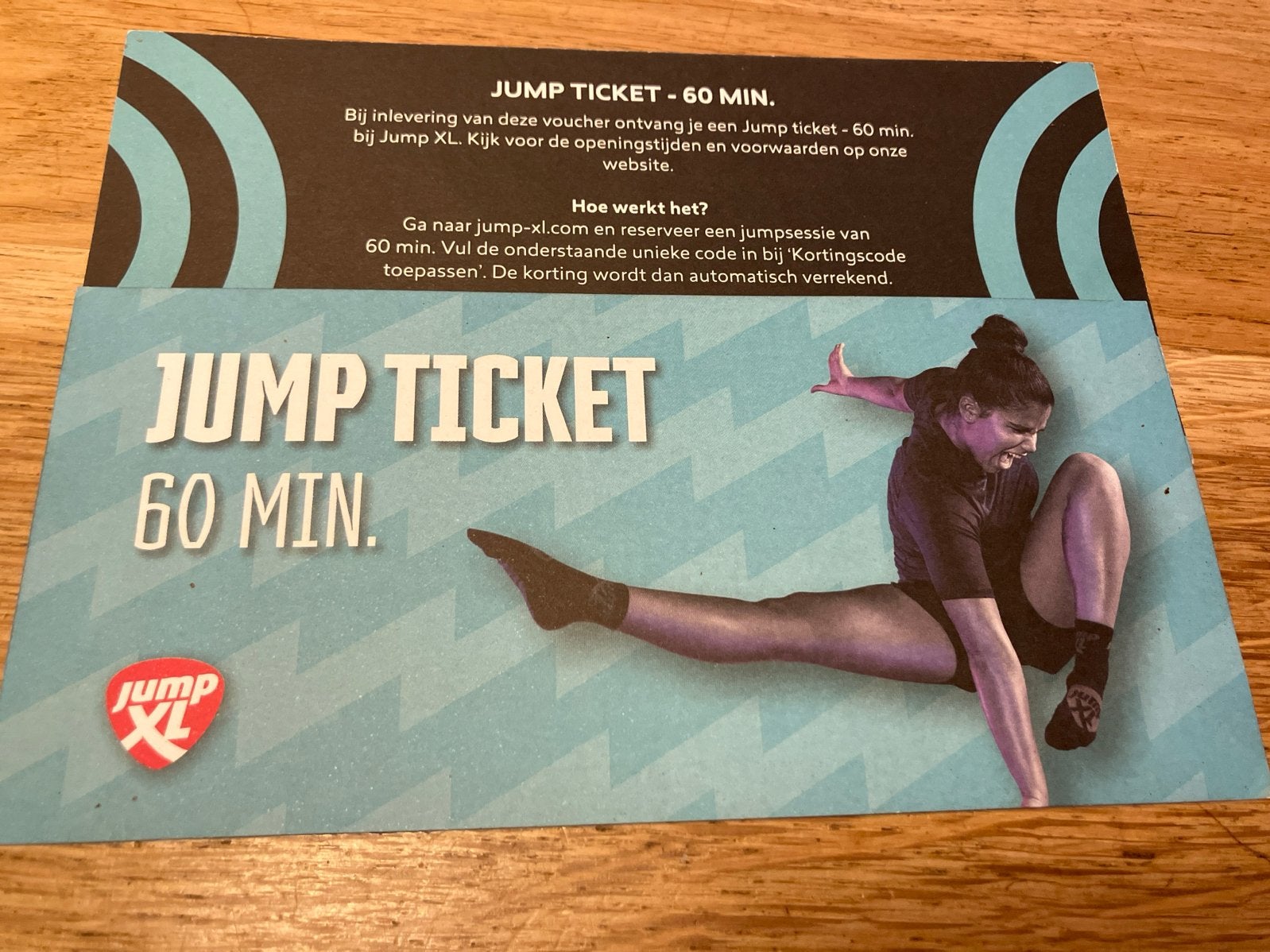 Jump XL Amersfoort 2 vrijkaarten, Twee personen, Ticket of Toegangskaart