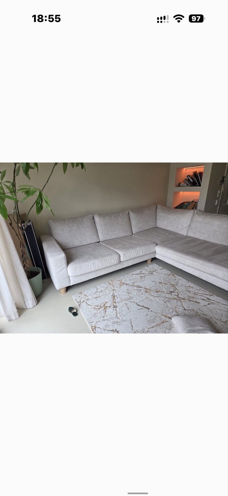 Foto 9 van Lichte hoekbank met chaise longue