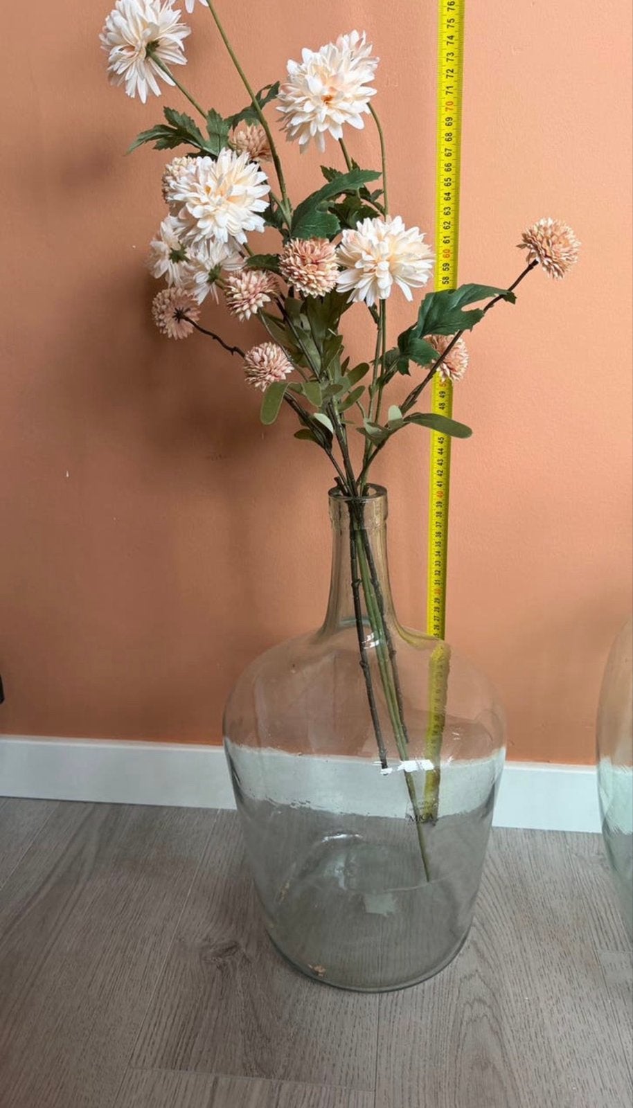 Grote glazen vaas (Mica), Ophalen, Transparant, 40 cm, Glas