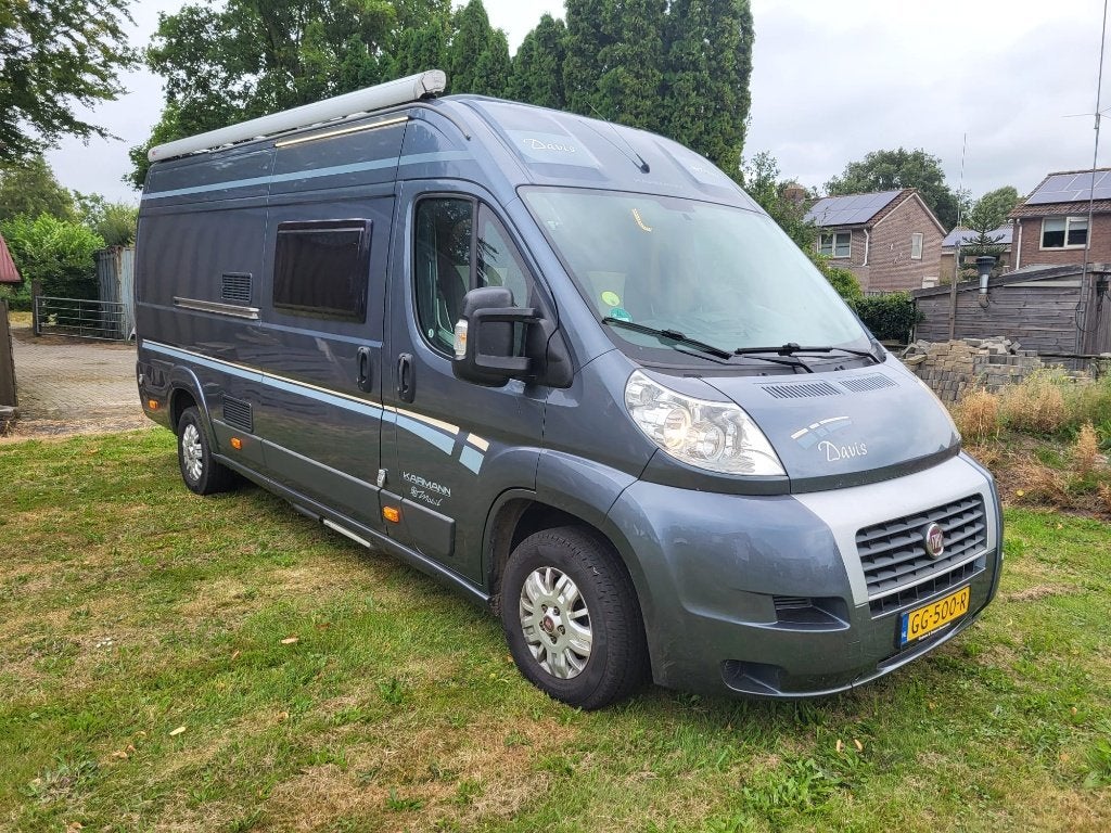 Luxe buscamper Karmann Davis 640 met lengtebedden, Fiat, Tot en met 2, 6 tot 7 meter, Particulier