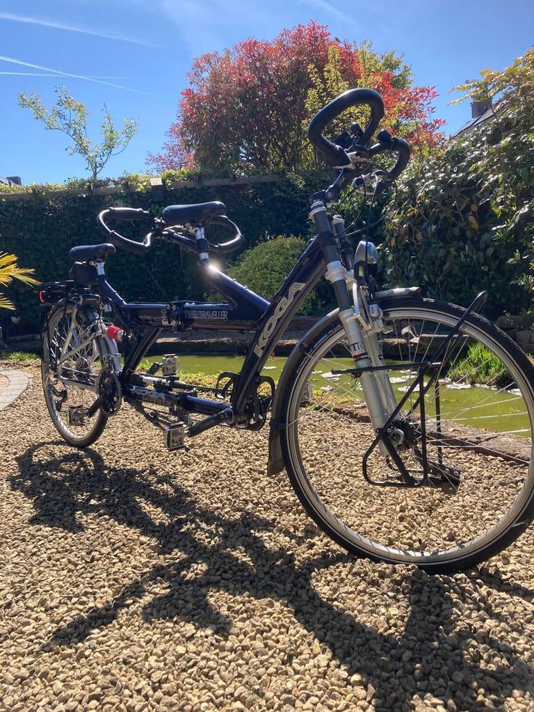 Koga Miyata Twin Traveller tandem deelbaar, 53 tot 57 cm, Opvouwbaar, Velgrem, Ophalen of Verzenden