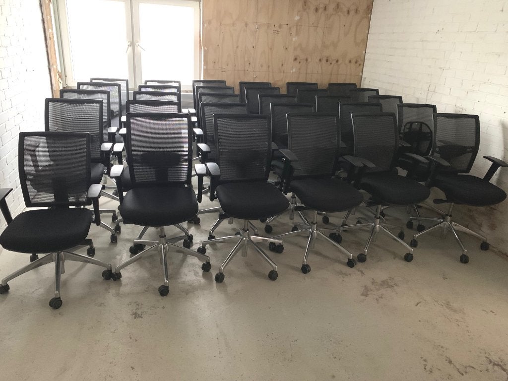 Gebruikte bureaustoelen volgens ARBO NORM EN1335, Ophalen of Verzenden, Ergonomisch, Gebruikt, Zwart