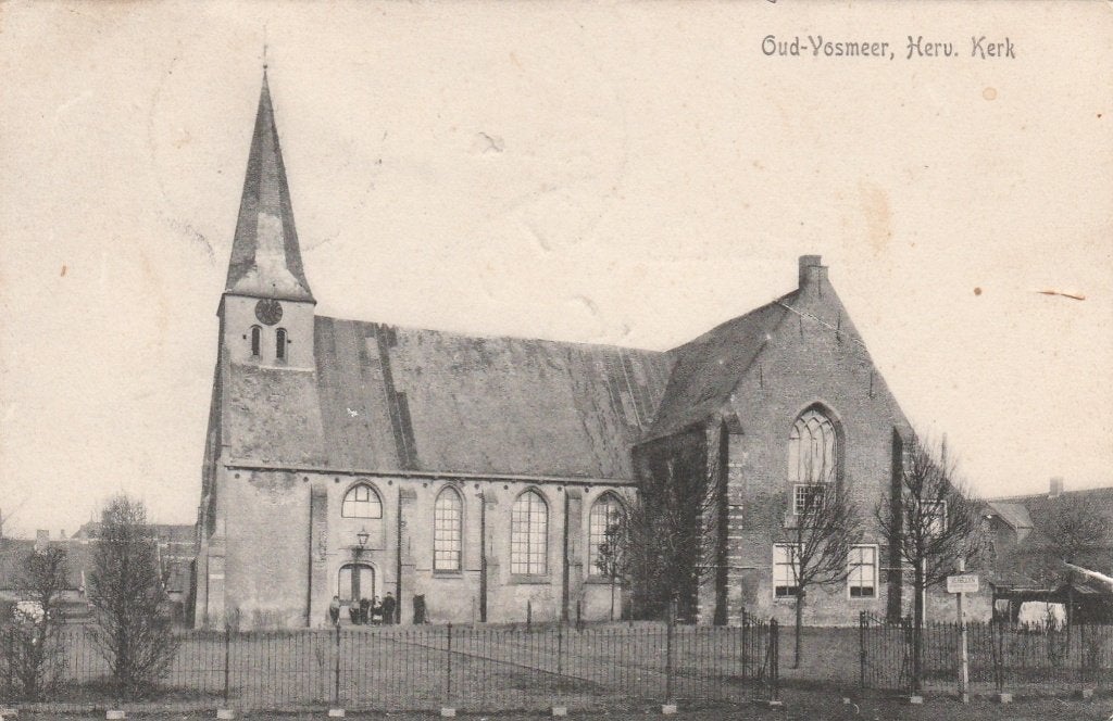 Ansichtkaart, Oud Vossemeer, Her Kerk (427), Ophalen of Verzenden, Voor 1920, Gelopen, Zeeland