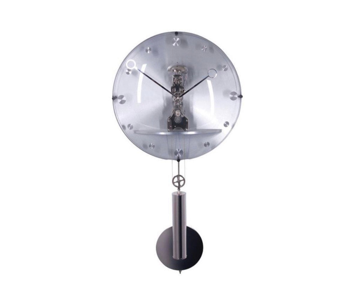 NeXtime Beauty wandklok met dwangslag, design blikvanger, Ophalen, Zo goed als nieuw, Wandklok