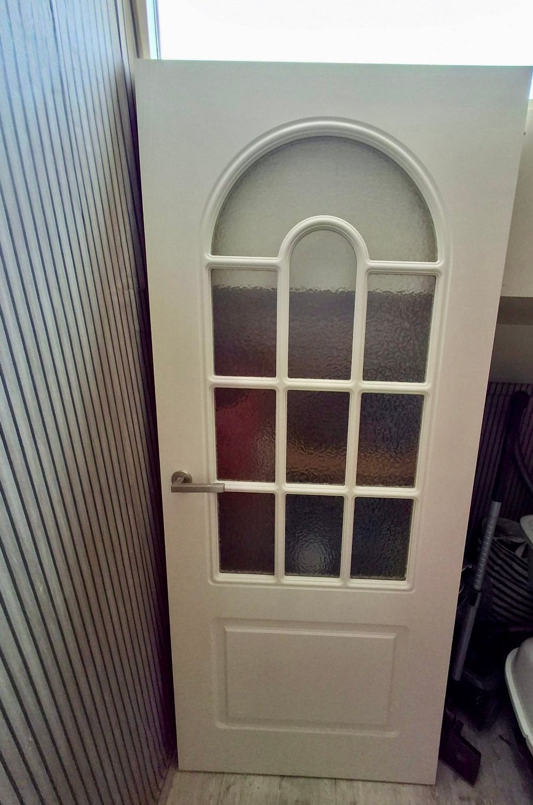 Binnendeur met glas, zonder deurhendels, Gebruikt, 80 tot 100 cm, Binnendeur, Ophalen of Verzenden